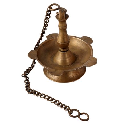 Brass Samai Hanging Diya Oil Lamp